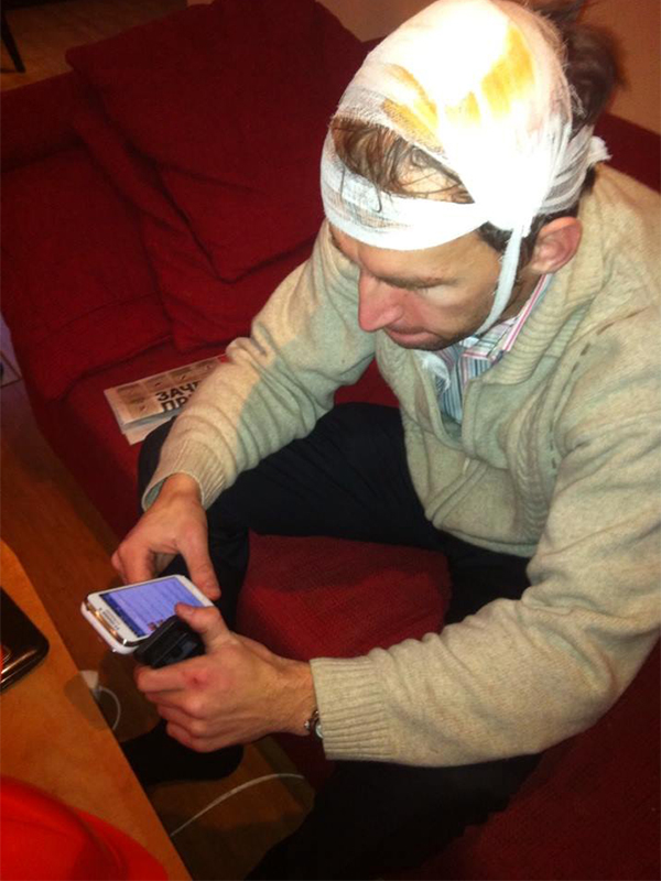 Олег Веремієнко після поранення