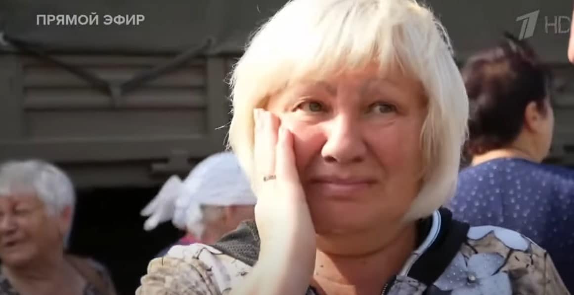 Скрін з відео пропагандистів