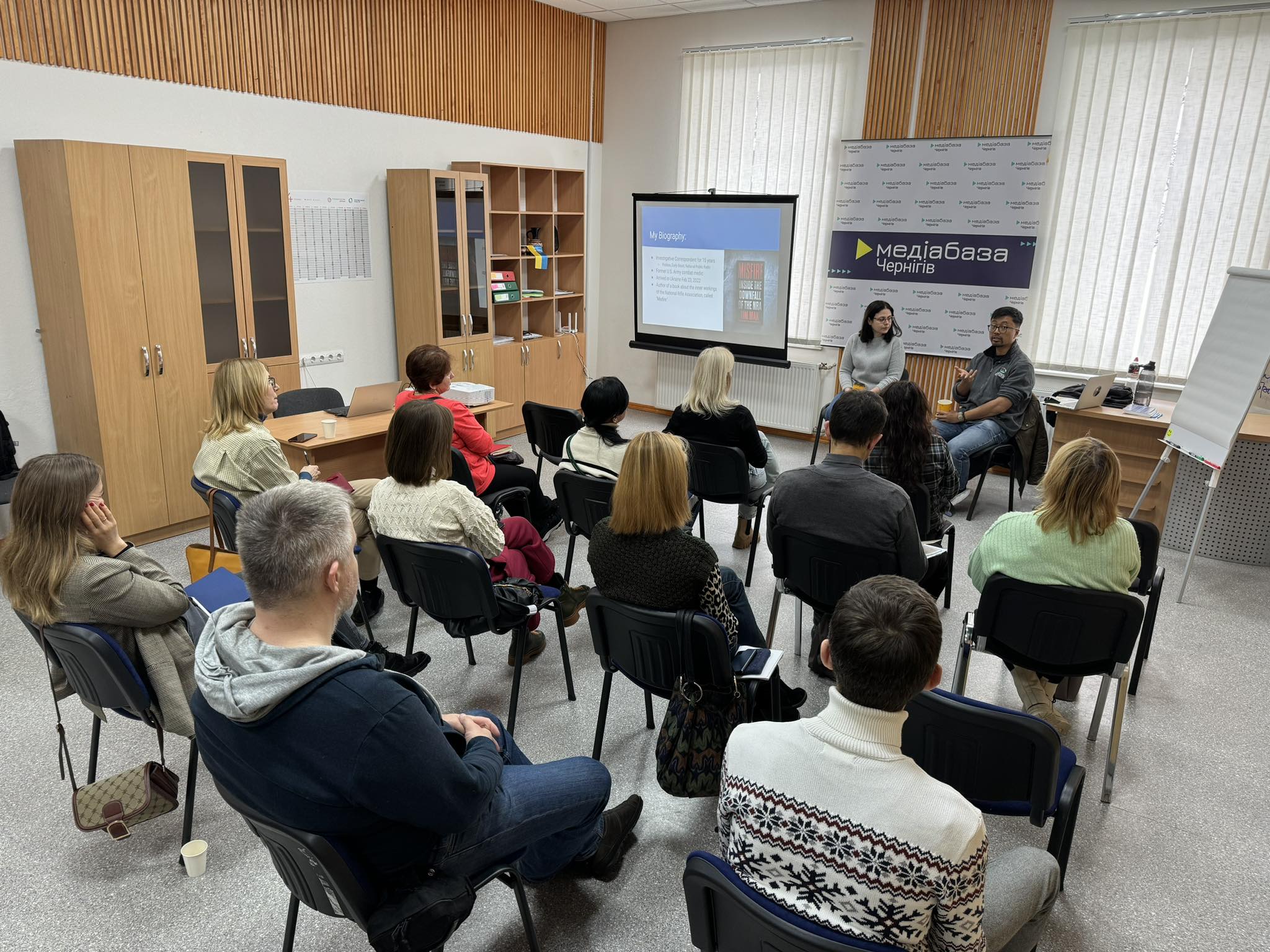 Американській журналіст Тім Мак провів тренінг чернігівським медійникам